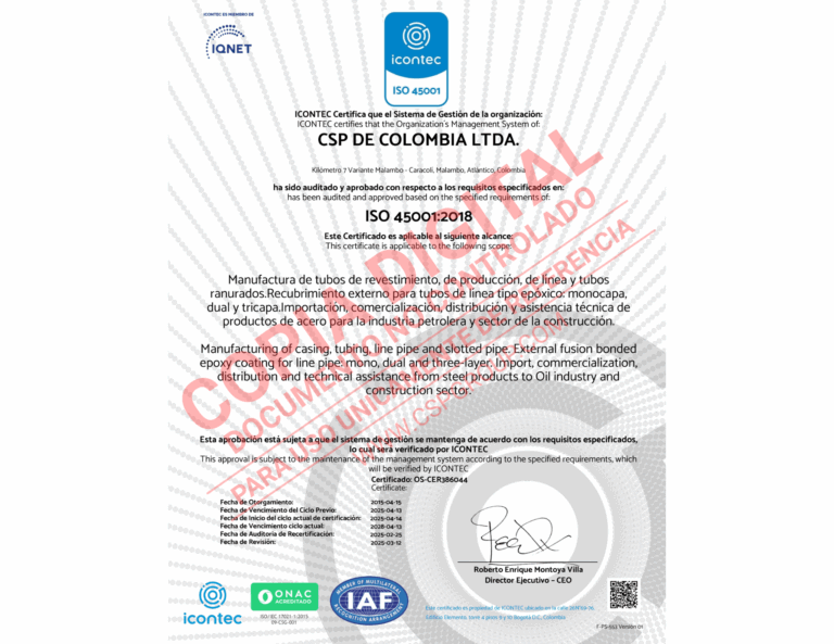 Certificado ISO