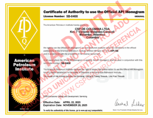 Certificado API 5B