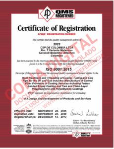 ISO 9001:2015 Certificate
