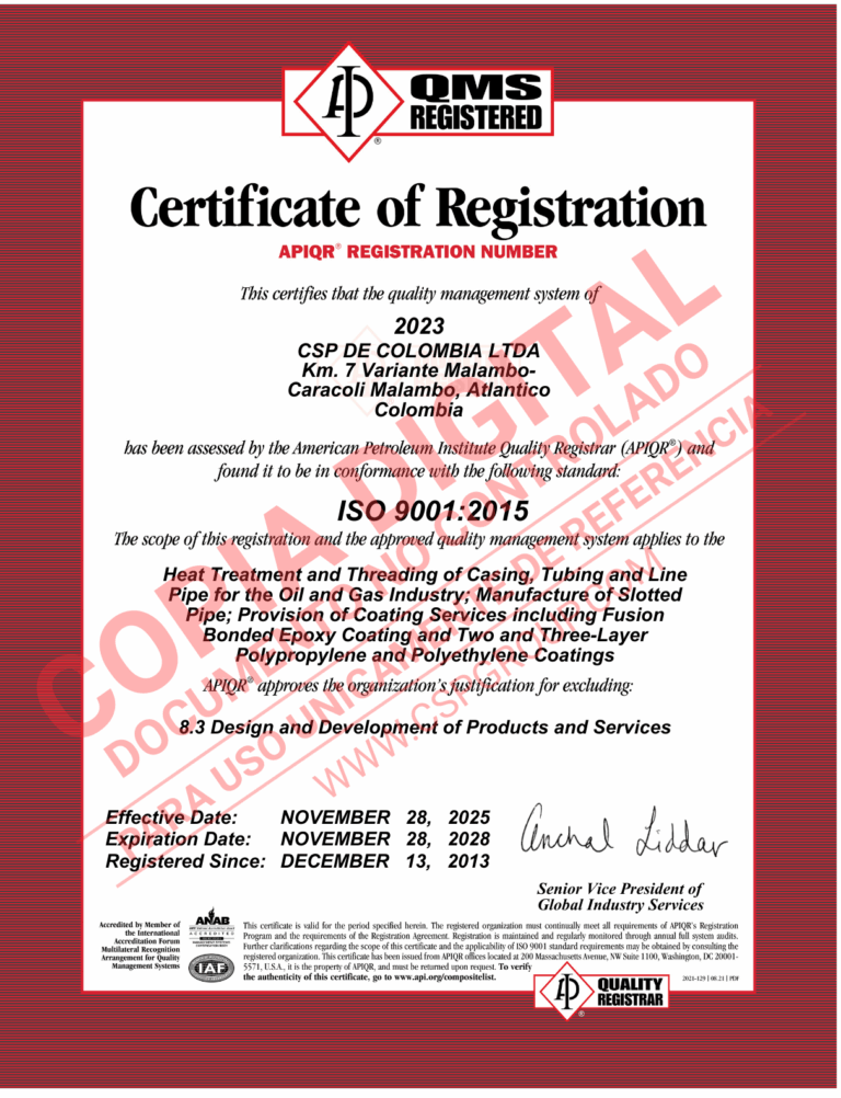ISO 9001:2015 Certificate